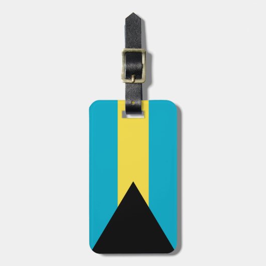 Bahamaanse vlag bagagelabel (Voorkant verticaal)