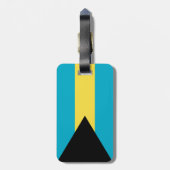 Bahamaanse vlag bagagelabel (Achterkant verticaal)