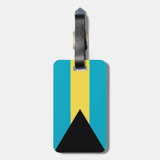 Bahamaanse vlag bagagelabel (Achterkant verticaal)