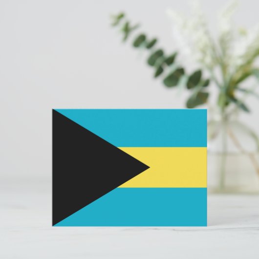 Bahamaanse vlag briefkaart (Staand voorkant)
