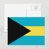 Bahamaanse vlag briefkaart (Voorkant / Achterkant)