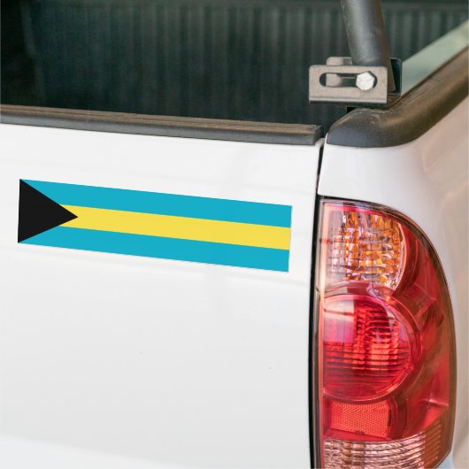 Bahamaanse vlag bumpersticker (Op Truck)