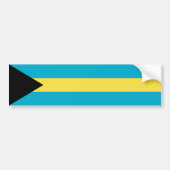 Bahamaanse vlag bumpersticker (Voorkant)