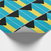 Bahamaanse vlag cadeaupapier (Hoek)