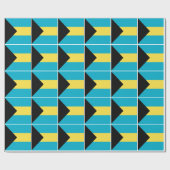 Bahamaanse vlag cadeaupapier (Vlak)
