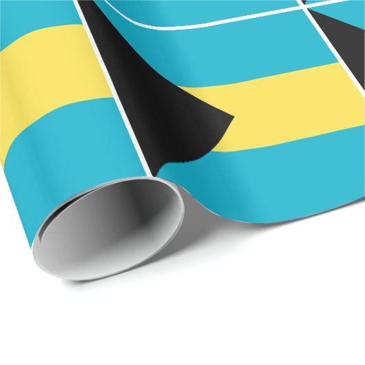 Bahamaanse vlag cadeaupapier (Rol Hoek)
