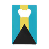 Bahamaanse vlag creditkaart flessenopener (Voorkant)