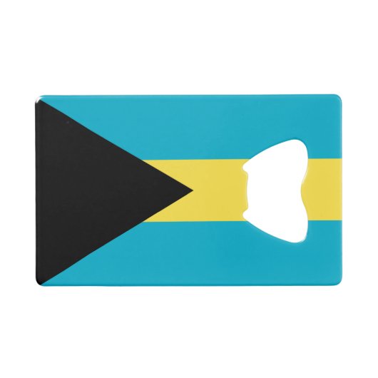 Bahamaanse vlag creditkaart flessenopener (Voorkant (Horizontaal))
