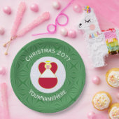 Bahamaanse vlag engel kerstfeest papieren bordje (Feest)