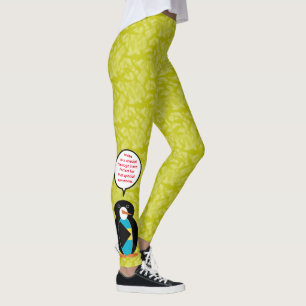 Bahamaanse Vlag Feestdag Mevrouw Pinguïn Praat Leggings