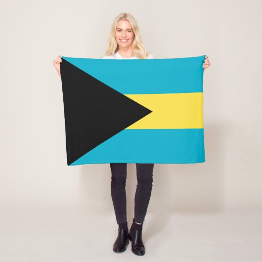 Bahamaanse vlag fleece deken (In situ)