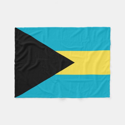Bahamaanse vlag fleece deken (Voorkant (Horizontaal))