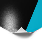 Bahamaanse vlag foto afdruk (Hoek)