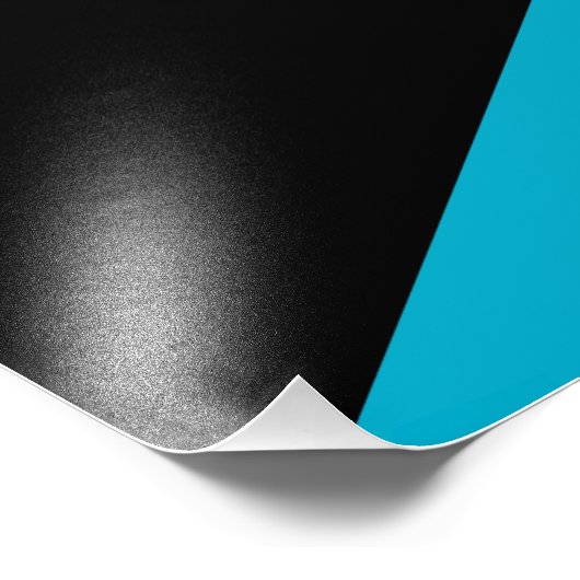 Bahamaanse vlag foto afdruk (Hoek)