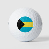Bahamaanse vlag golfballen (Voorkant)