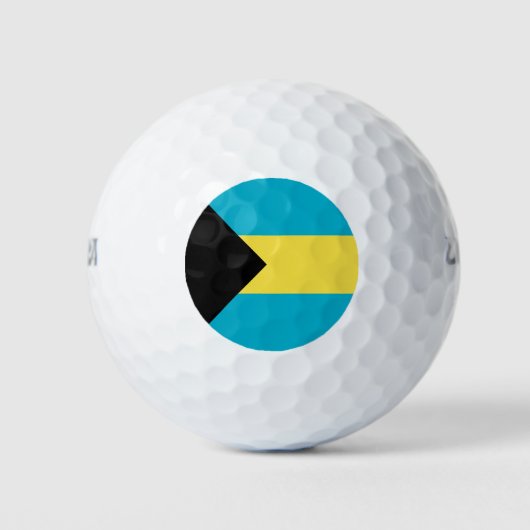 Bahamaanse vlag golfballen (Voorkant)