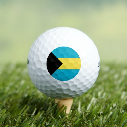 Bahamaanse vlag golfballen (Insitu Shirt)