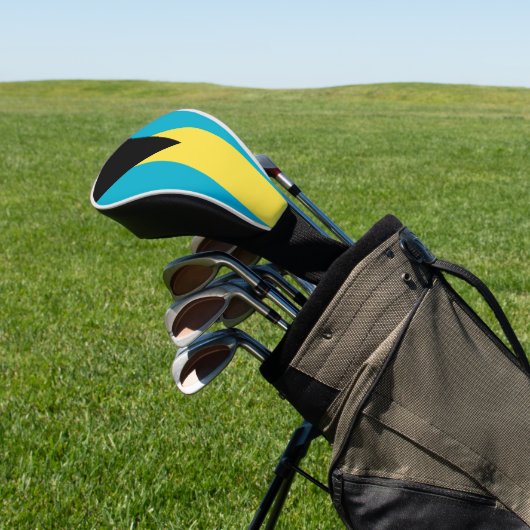 Bahamaanse vlag golfheadcover (Insitu)