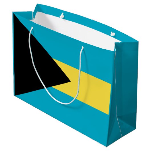 Bahamaanse vlag groot cadeauzakje (Achterkant Gekanteld)
