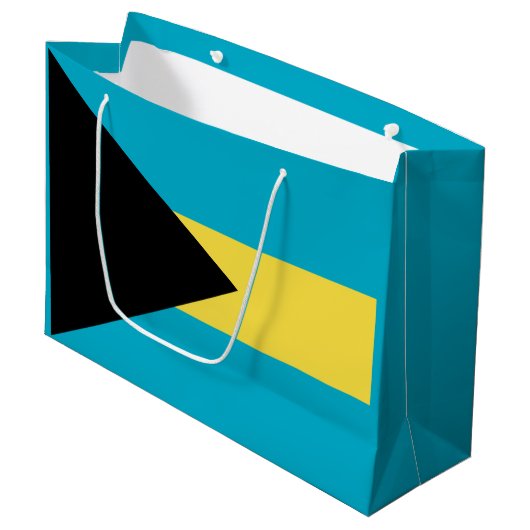 Bahamaanse vlag groot cadeauzakje (Voorkant Gekanteld)
