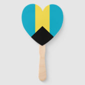 Bahamaanse vlag handwaaier (Achterkant)