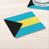 Bahamaanse vlag kartonnen onderzetters (Schuin)