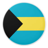 Bahamaanse vlag keramische knop (Voorkant)
