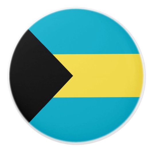 Bahamaanse vlag keramische knop (Voorkant)