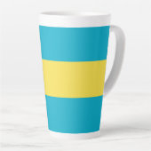 Bahamaanse vlag latte mok (Rechterhoek)