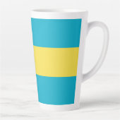 Bahamaanse vlag latte mok (Rechts)