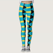 Bahamaanse vlag leggings (Voorkant)