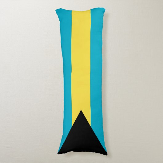 Bahamaanse vlag lichaamskussen (Voorkant Verticaal)