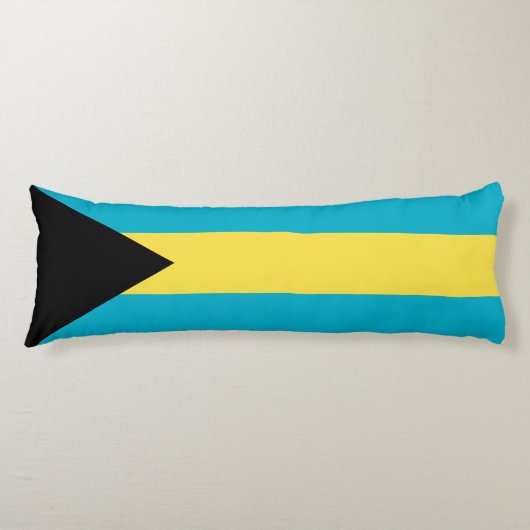 Bahamaanse vlag lichaamskussen (Voorkant)