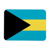 Bahamaanse vlag magneet (Horizontaal)
