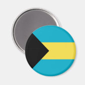 Bahamaanse vlag magneet (Voorkant / Achterkant)