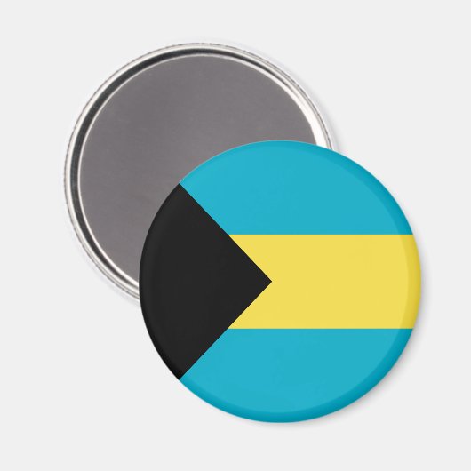 Bahamaanse vlag magneet (Voorkant / Achterkant)