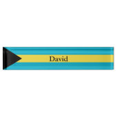 Bahamaanse vlag naambordje (Voorkant)