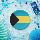 Bahamaanse vlag papieren bordje (Feest)