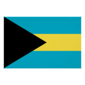 Bahamaanse vlag perfect poster (Voorkant)