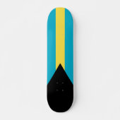 Bahamaanse vlag persoonlijk skateboard (Voorkant)