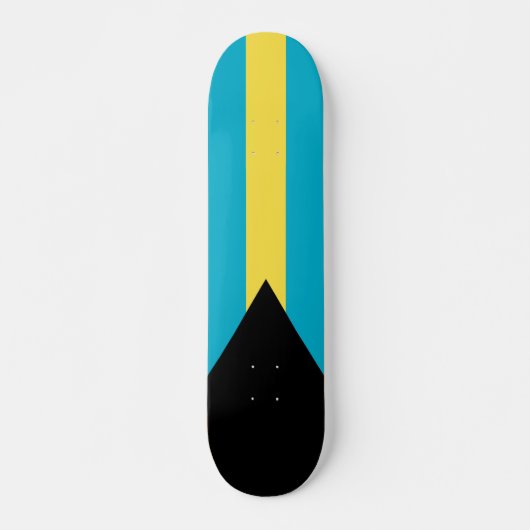 Bahamaanse vlag persoonlijk skateboard (Voorkant)