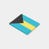 Bahamaanse vlag post-it® notes (Schuin)