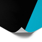 Bahamaanse vlag poster (Hoek)