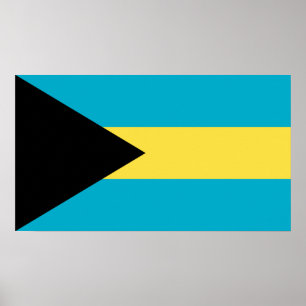 Bahamaanse vlag poster