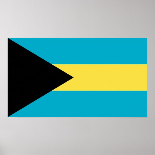Bahamaanse vlag poster (Voorkant)