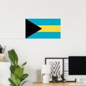 Bahamaanse vlag poster (Thuiskantoor)