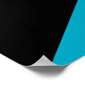 Bahamaanse vlag poster (Hoek)