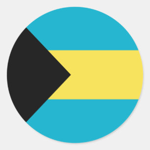 Bahamaanse vlag ronde sticker