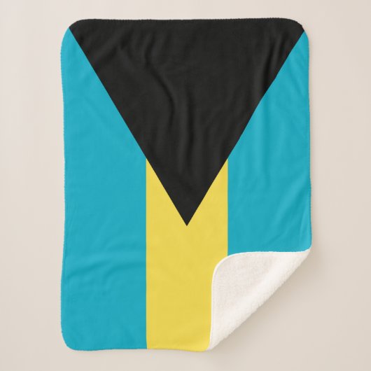 Bahamaanse vlag sherpa deken (Voorkant)