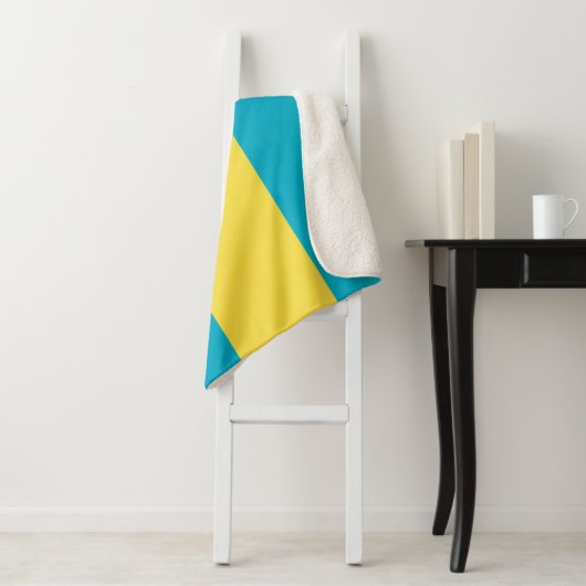 Bahamaanse vlag sherpa deken (In situ)